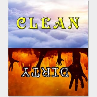 Dishwasher Magnet Clean Dirty Posters and Art